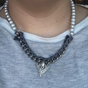 Lulu Frost Silver and White Pearl Necklace